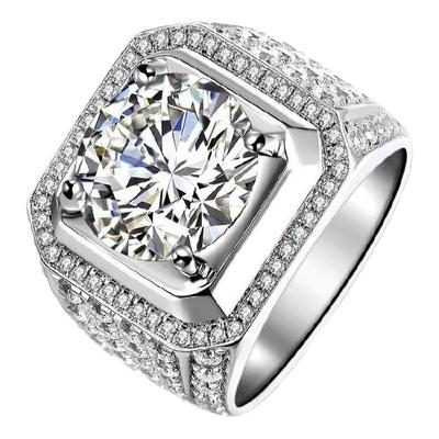 满天星满钻男戒大方绅士个性