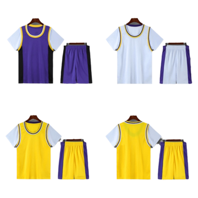夏季定制中小学生团队训练篮球服