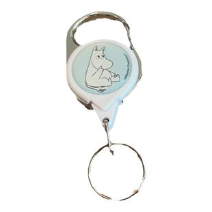 日本姆明moomin伸缩防丢钥匙扣圈挂件自动收缩绳防盗卡通便携可爱