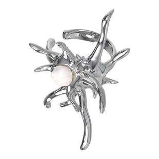 PEARLONA董又霖同款神经爆炸巴洛克珍珠耳骨夹无耳洞轻奢高级设计