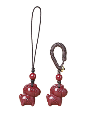 朱砂挂件钥匙扣手机吊坠手机链