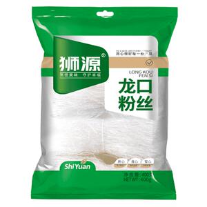 狮源正宗龙口工艺粉丝200g袋装速食凉拌火锅麻辣烫家用包装批发