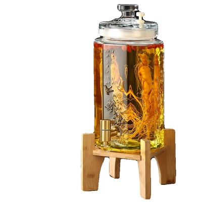 玻璃瓶子泡酒龙头底座