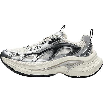 安踏扶摇LT丨厚底增高银色老爹鞋男春季新款复古休闲鞋 112528857