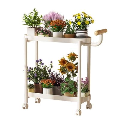 可移动花架客厅落地式阳台置物架