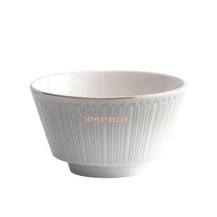 碗碟套装家用轻奢餐具盘子陶瓷碗盘北欧创意沙拉碗吃饭碗汤碗带盖