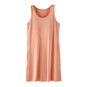 雅鹿睡衣夏季薄带胸垫家居服睡裙