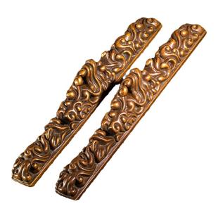 徽轩宣纸 流云镇尺祥云云纹镇纸书镇文镇 书写毛笔字压纸用 铜器铜制品文房四宝 送人文房礼品