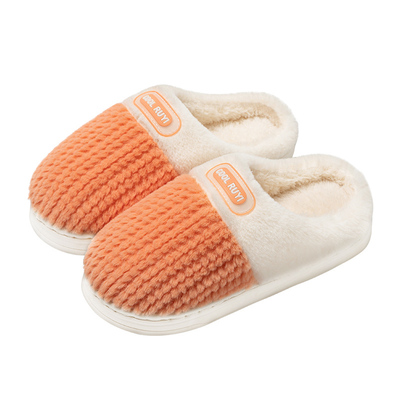 买一送一毛绒加厚底棉拖鞋女士冬季2025新款室内家居防滑棉鞋男款