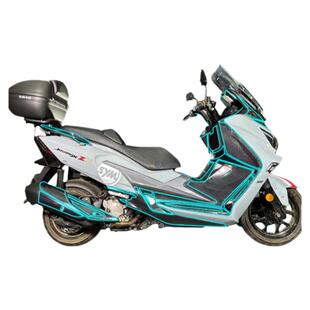 摩小二适用三阳九妹Z300plus碳纤维油箱车身保护贴摩托车改装配件