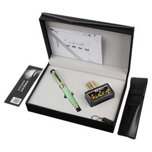 HERO/英雄钢笔8103青瓷12K金笔尖明尖钢笔礼物送礼自用收藏钢笔练字专用礼品墨水礼盒装套装可替换墨囊