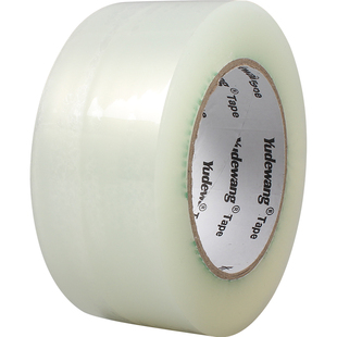 透明胶带大卷整箱批发快递打包装封口封箱宽胶布厂家米黄6cm胶纸