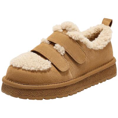 森达牛皮毛毛鞋棉鞋雪地靴