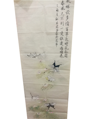 红枫轩工笔画底稿白描画稿蝴蝶素材花鸟国画宣纸手绘稿可直接上色