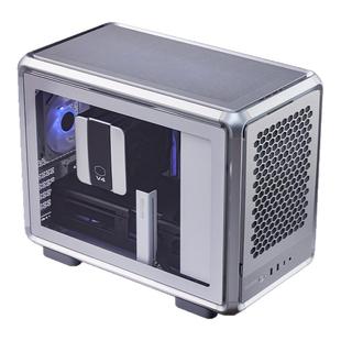 酷冷至尊 MF400Mesh铝制MATX紧凑型主机电脑机箱支持背插磁吸盖板
