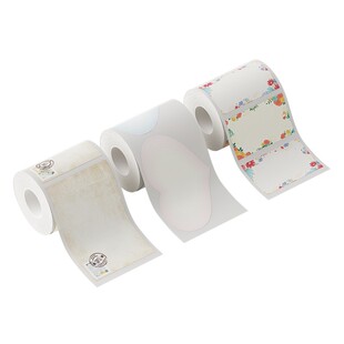 精臣B1/B21/B3S/B31/B4标签纸防水不干胶彩色花纹条码打印贴纸鲜花店祝福语生日标签贺卡蛋糕烘焙热敏标签机