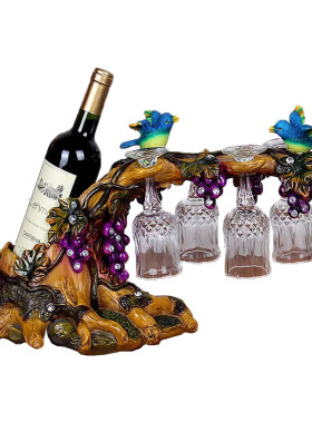 开业乔迁送礼红酒架摆件