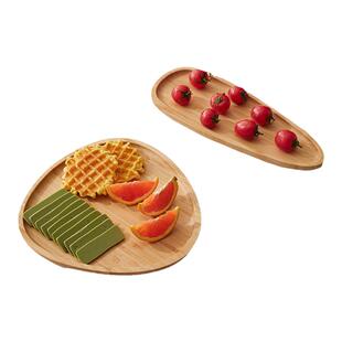 木盘木质托盘竹木茶杯水杯茶盘托盘实木盘子水果盘糖果点心蛋糕盘
