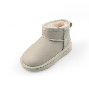 儿童加绒保暖雪地靴防水防滑棉鞋2025冬季新款男女童时尚百搭靴子