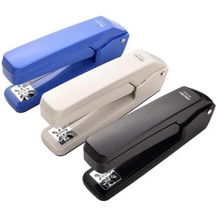 得力可旋转订中缝订书机订书器360度骑马钉装订机办公用学生用钉书机迷你小号小型中号便携定书省力型笔记本