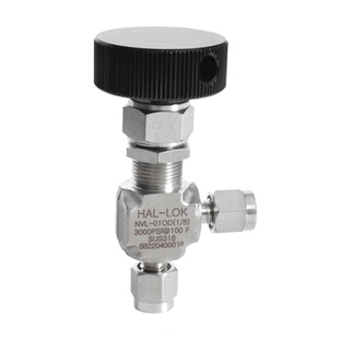 上海浩流316L不锈钢高压卡套直角针型替代世伟洛克针阀开关调节阀