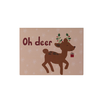 韩国创意简约圣诞贺卡清新水彩