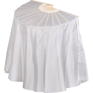 盛世鸿姿舞蹈扇纯白真丝跳舞扇梁祝舞蹈扇子梦与鸟飞雪中梅表演扇