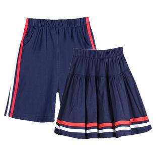 小学生校服裙纯棉女生半身裙临平中学生一小女童演出演服夏季短裤