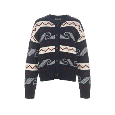 wanatry100%羊毛厚实针织外套女