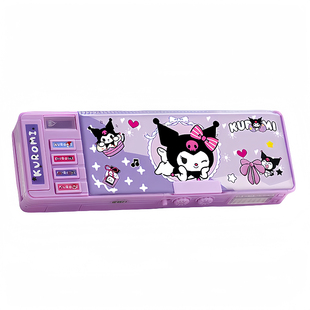 库洛米多功能文具盒女孩款2025年新款网红自动铅笔盒笔盒女生小学生密码锁笔袋大容量高颜值儿童女孩版三丽鸥