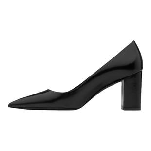 Stuart Weitzman/SW STUART 75 BLOCK PUMP 尖头优雅粗跟高跟鞋