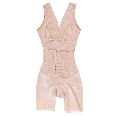 加强版后脱薄款连体塑身衣女产后美体瘦身减肚子收腹束腰提臀塑形