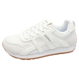 人本官方2025夏季女款运动鞋网面透气板鞋软底显腿细百搭休闲鞋潮