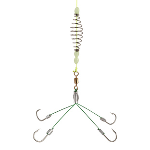 升级款二代八字马三叉四叉鲢鳙钩成品手杆子线双钩花白鲢专用鱼钩