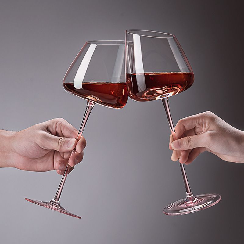 手工吹制红酒杯子简约透明子葡萄酒大肚香槟高脚杯红家用玻璃批发