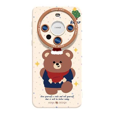 毛衣小熊适用华为mate80Promax手机壳液态硅胶mate60pro保护套秋冬mt70高级感可爱30epro全包新款40圣诞超薄