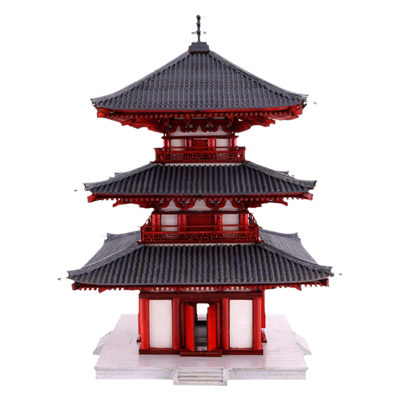 中式古建筑亭子拼装模型材料