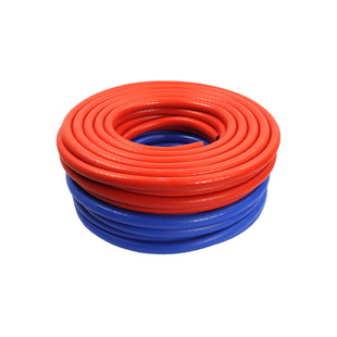 硅胶管耐高温高压真空管软管双层蓝色夹线编织蒸汽管加厚橡胶水管