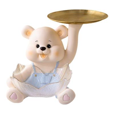 暴力熊装放糖果盘子前台