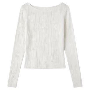 Long Sleeve Crew Neck Slim Fit T-Shirt 休闲长袖圆领修身型T恤