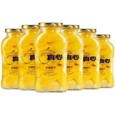 真心罐头正品黄桃、糖水