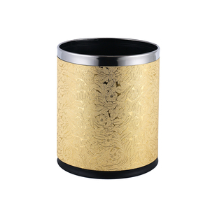 酒店客房垃圾桶宾馆KTV卫生间防水纸篓台球厅双层阻燃桶圆形批发