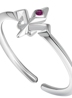 海盗船银饰北极星戒指