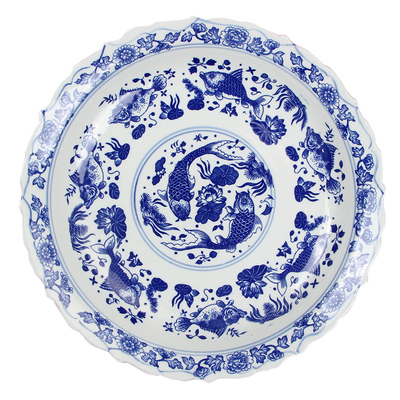 蒸鱼盘碟大号家用盘子酸菜鱼盆