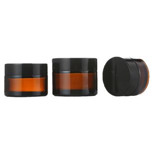 高档茶色膏霜分装瓶5-100g化妆品瓶粉底液面膜盒便携面霜小样空瓶