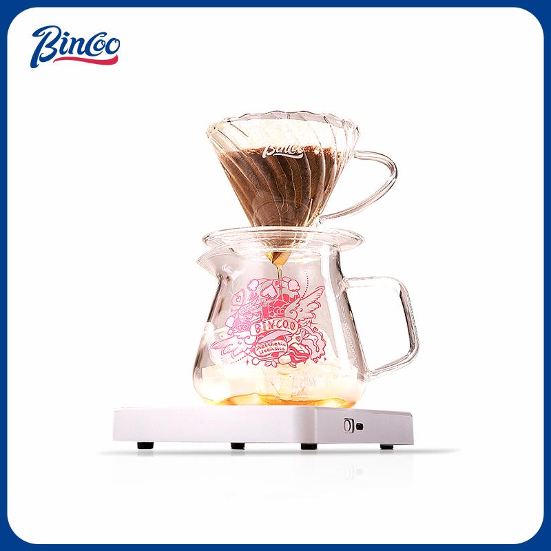 Bincoo玻璃咖啡分享壶心动魔法手冲咖啡套装家用冲泡壶V60过滤杯