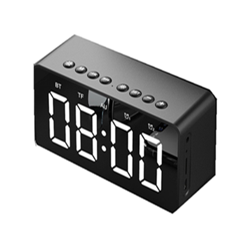 闹钟 LED 镜面时钟蓝牙音响 插TF卡蓝牙音箱网红同款大音量高音质