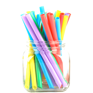 1000支一次性吸管独立包装尖头彩色珍珠奶茶果粒大吸管加粗食品级