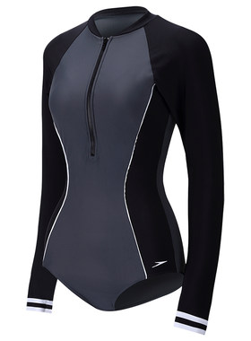 女连体泳衣Speedo修身女