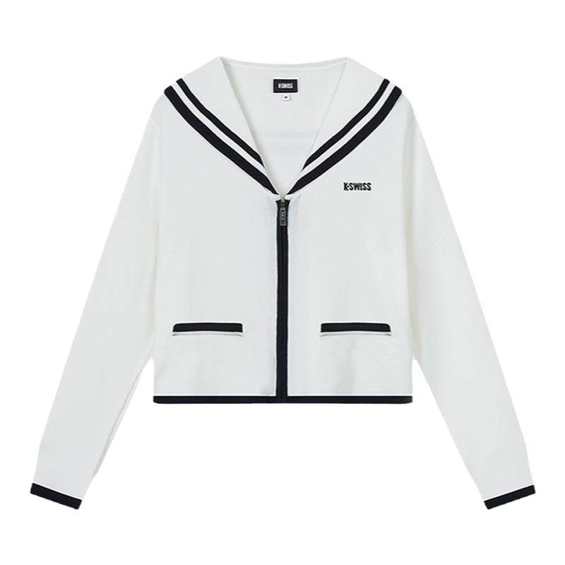 KSWISS盖世威外套女 夏季 休闲潮流轻薄户外透气针织上衣 199916